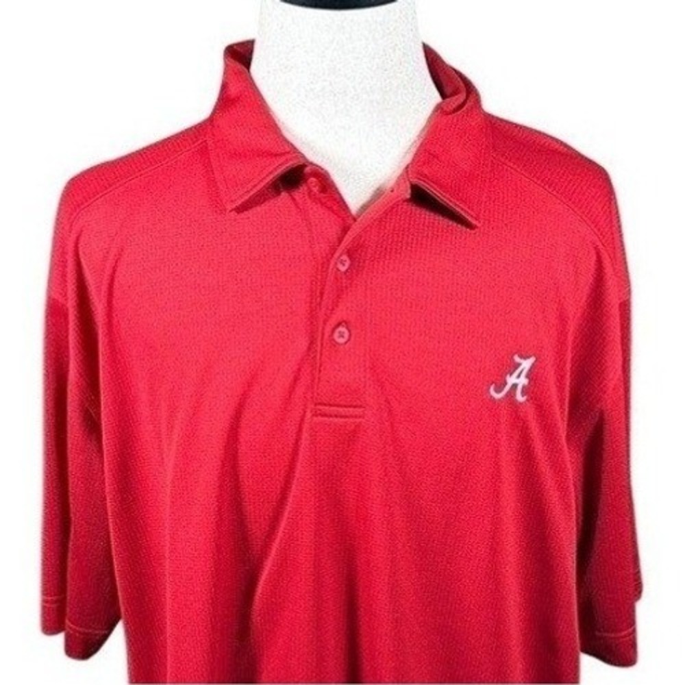 Alabama Crimson Tide Cutter & Buck Red CB DryTec Polo Shirt Mens XXXL